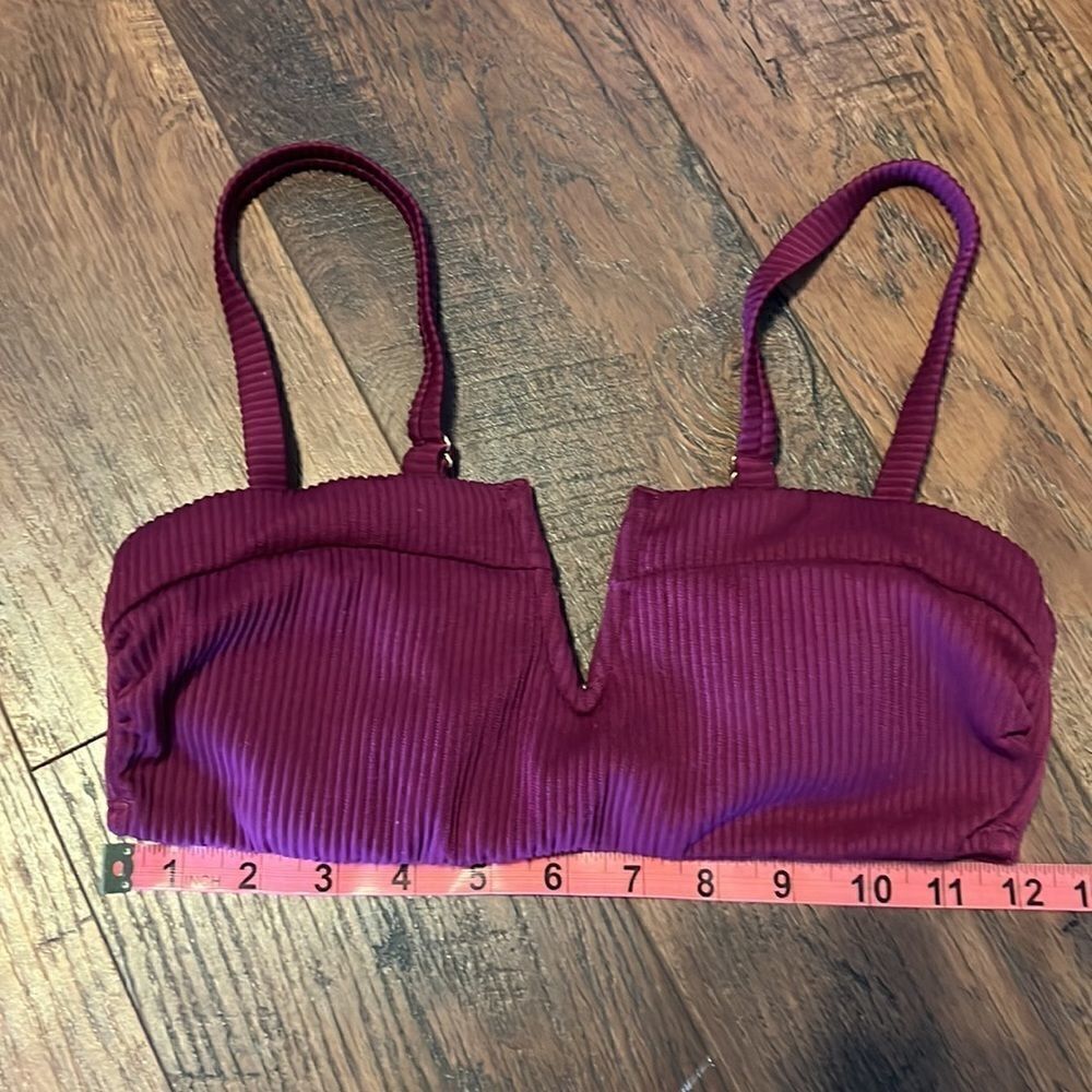 DIP Maroon Bikini Top size Small - Picture 8 of 10